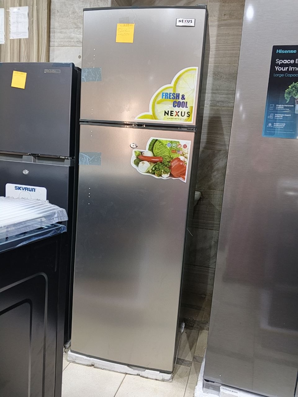 Nexus Double Door Refrigerator &amp;amp; Freezer (NX-250HC