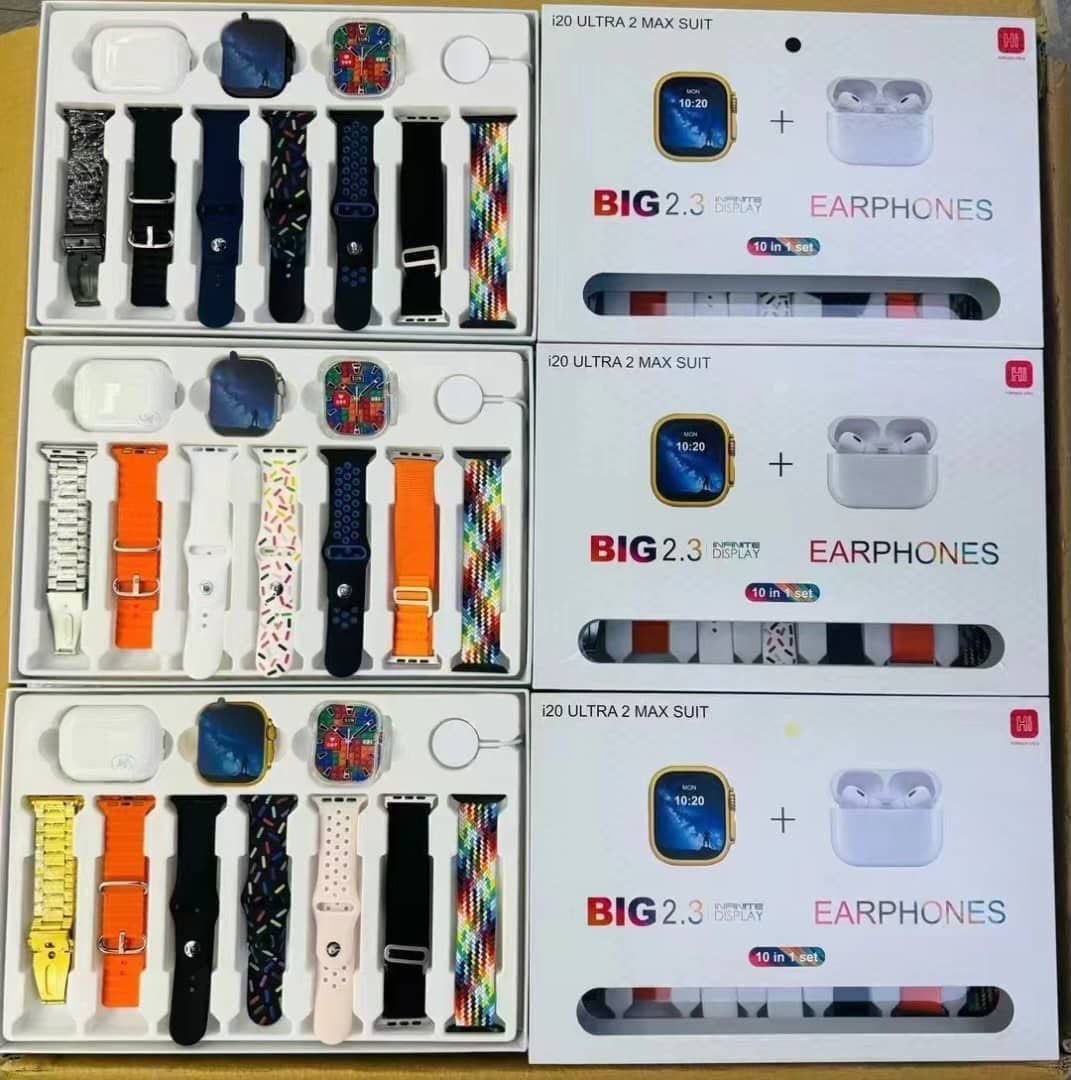 i20 Ultra 2 Max Smart Watch Gift Set